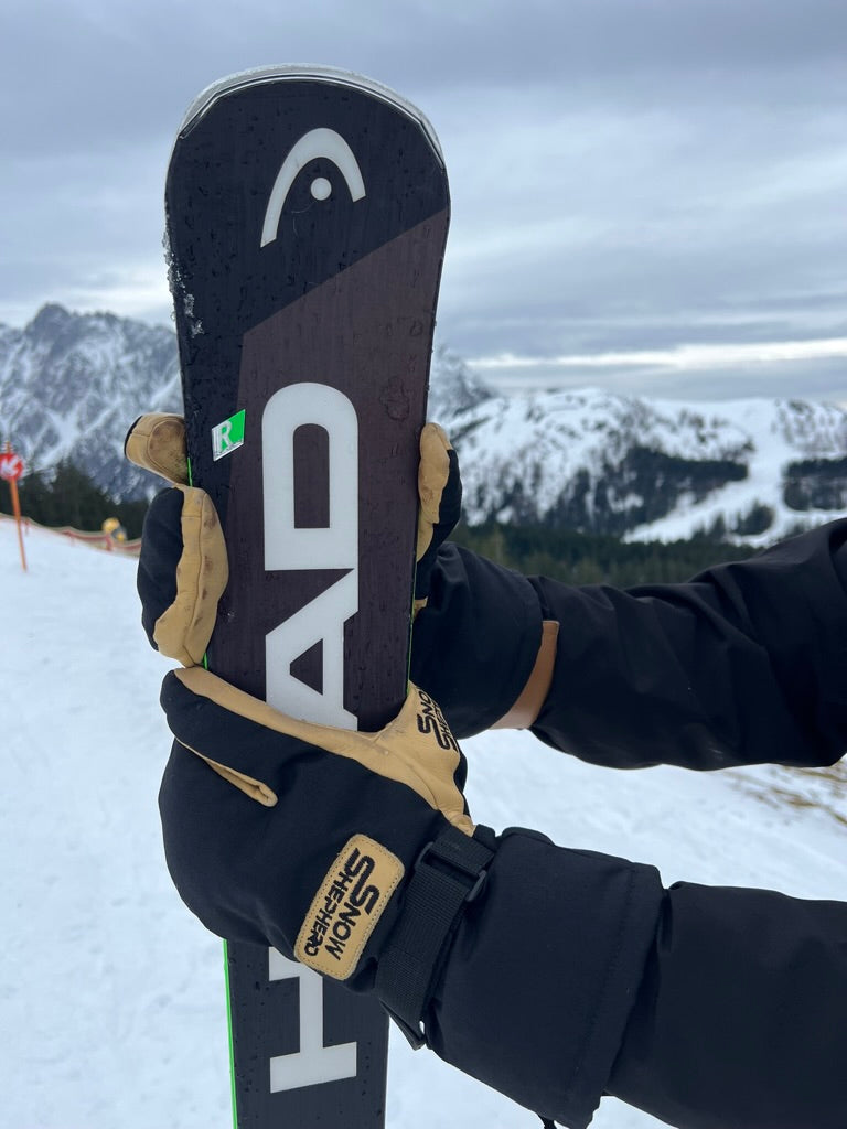 3-Finger Handschoenen Tan/Zwart