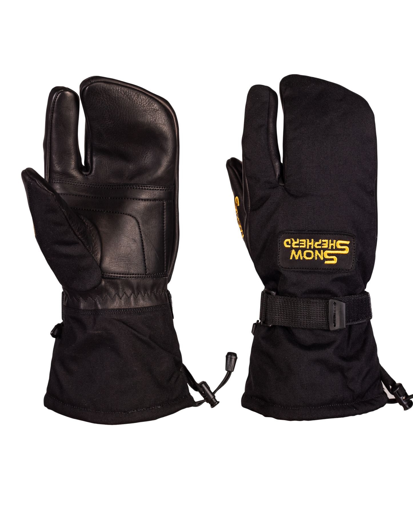 3-Finger Handschoenen Zwart