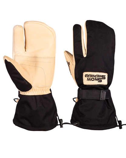 3-Finger Handschoenen Tan/Zwart