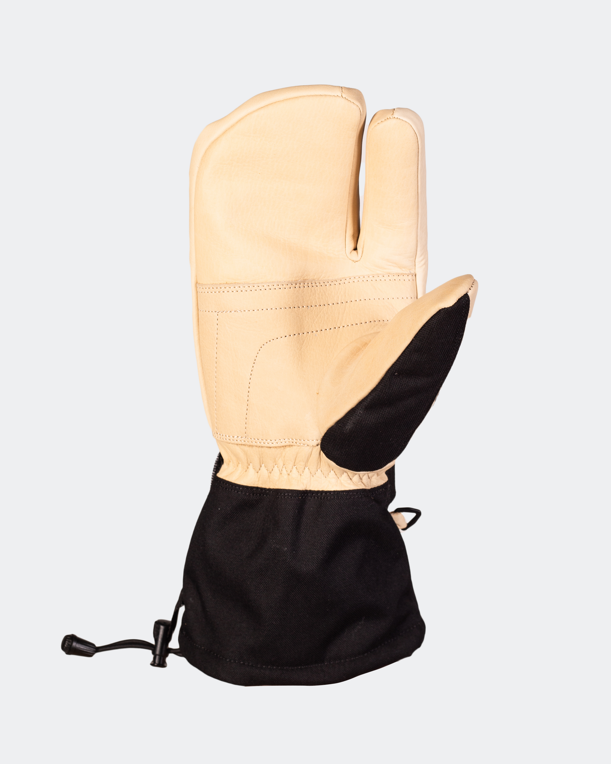 handschuhe finger und fäustling 3-Finger-Handschuhe – Tan/Schwarz