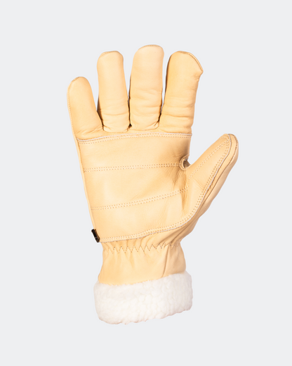 handschuhe leder winter Leder-Skihandschuhe und Arbeitshandschuhe Braun/Gelb – SnowShepherdNL