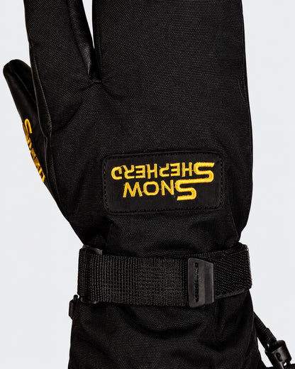 3-Finger-Handschuhe - Schwarz